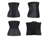 Latex Waist Trainer, 3 Hooks 4 Supportive bones, S