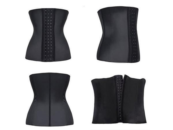 Latex Waist Trainer, 3 Hooks 4 Supportive bones, S
