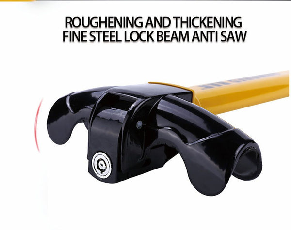 Universal Steering Wheel Lock/Clamp T-Bar Heavy Duty Anti Theft Lock with 2 Keys