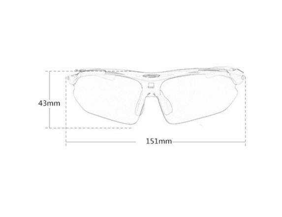 Dark Grey Safety Glasses Sports Sunglasses Cycling Running Bike UV400