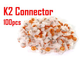 100pcs K2 Connector Crimp Connection Waterproof Wiring Ethernet Cable