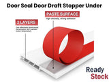 White Door Seal Strip Silicone Door Draft Stopper 100cm