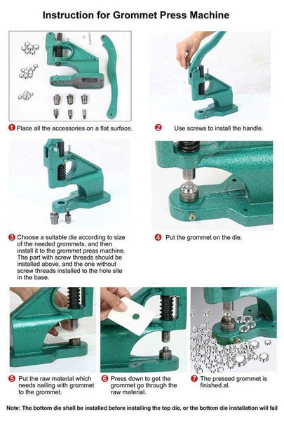 Eyelet Grommet Machine / Punch Machine Brand New