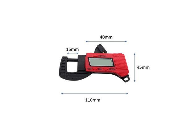 12.7mm Portable Digital Thickness Gauges Thickness Caliper Micrometer