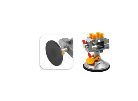 Mini Portable Table Vice Suction Cup Craft Bench Vise Work Lock Swivel Tool