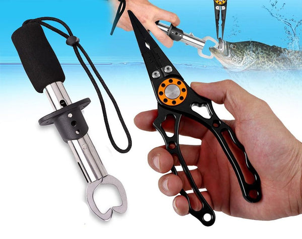 Fishing Pliers with Fish Lip Gripper