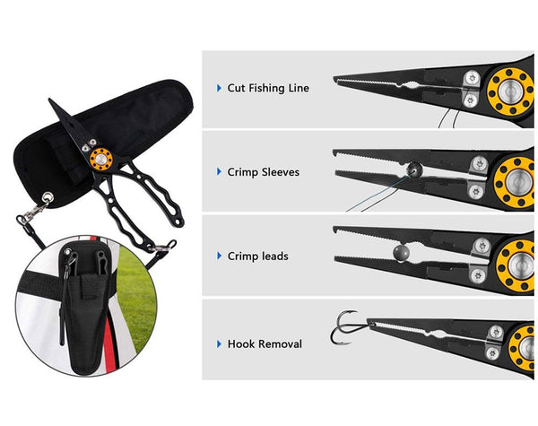 Fishing Pliers with Fish Lip Gripper