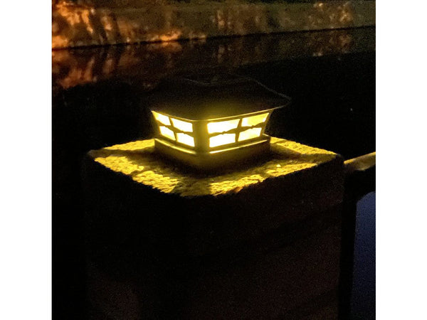 NEW Solar Fence Landscape Post Light - New