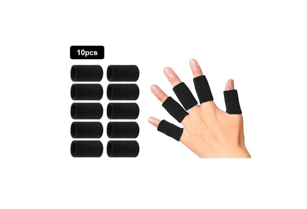 10pcs Finger Support Bandage Sports Braces Splint Wraps Finger Guards