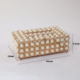 Pearl Tissue Box Jewellery Napkin Holder