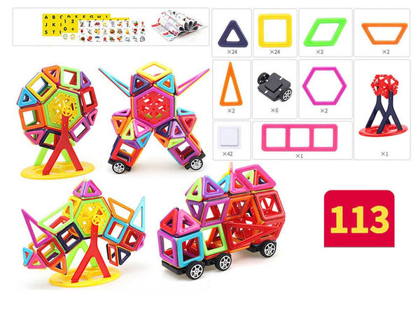 NEW Magnetic Building Blocks 113PCS