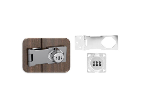 95mm Cabinet Drawer Combination Hasp Staple Door Clasp Lock Latch Stainless