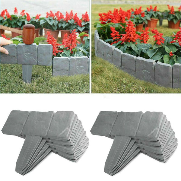 Garden Border Edging Fence Lawn Edge Landscape Yard Fence 2.5M