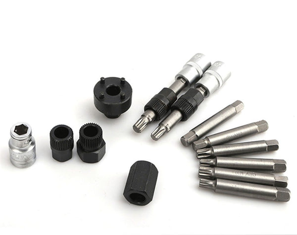 13PC Alternator Freewheel Pulley Removal Socket Bit