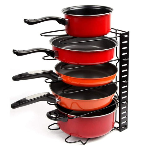 Kitchen Organiser Rack Pot Pan Cookware Lid Holder