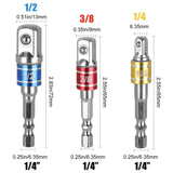 Drill Angel Adapter Shaft Extension Hex Shank Socket Set