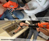 Plumber Drain Snake Pipe Pipeline Sewer Cleaner 12M 6 Drill Bit Tool