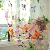 145*200cm Butterfly Voile Curtain Room Divider