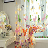 145*200cm Butterfly Voile Curtain Room Divider