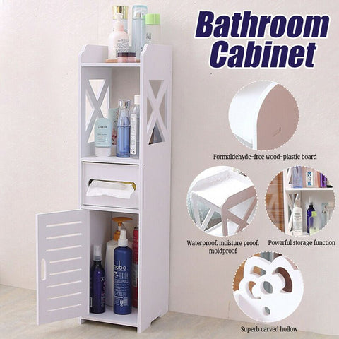 Bathroom Storage Cabinet Toilet Paper Organiser
