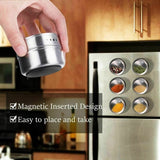 Food Storage Magnetic Containers Spice Jars