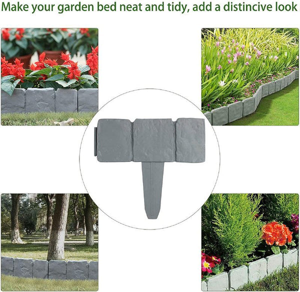 Garden Border Edging Fence Lawn Edge Landscape Yard Fence 2.5M