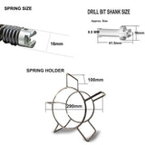 Plumber Drain Snake Pipe Pipeline Sewer Cleaner 12M 6 Drill Bit Tool