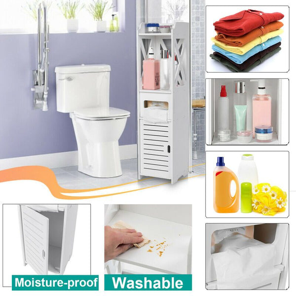 Bathroom Storage Cabinet Toilet Paper Organiser