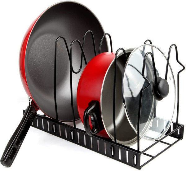 Kitchen Organiser Rack Pot Pan Cookware Lid Holder