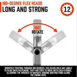 Wrench Set Spanner Set 6Pc Long Flexible Ratchet