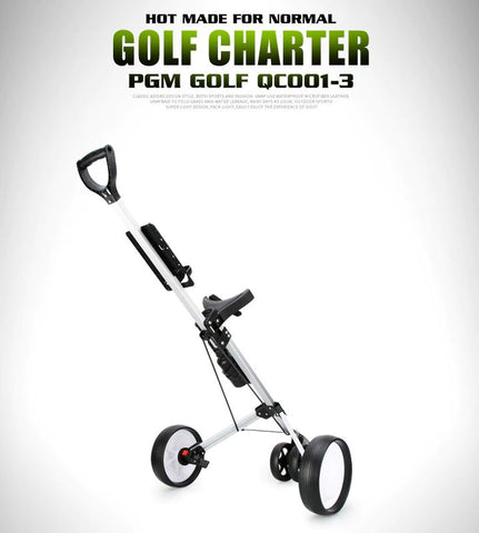 PGM Portable Golf Trundler Cart Push-pull Golf