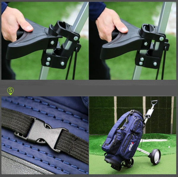PGM Portable Golf Trundler Cart Push-pull Golf