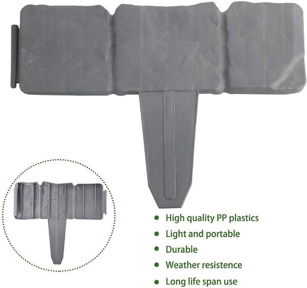 Garden Border Edging Fence Lawn Edge Landscape Yard Fence 2.5M