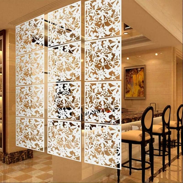 Wall Hanging Room Divider Screens Partition White