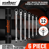 Wrench Set Spanner Set 6Pc Long Flexible Ratchet