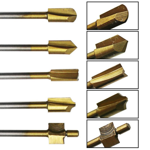 10pcs HSS Routing Router Bits Dremel Rotary Tools