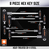 T-Handle allen wrench set 16 Pcs