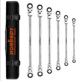 Wrench Set Spanner Set 6Pc Long Flexible Ratchet