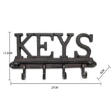2pcs Cast Iron Key Holder Cloth Hanger Hat Rack