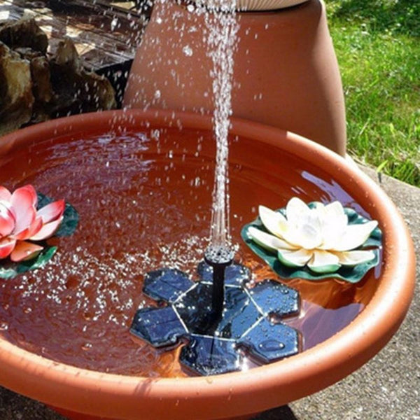Floating Solar Powered Pond Garden Water Pump Fountain Bird Bath
