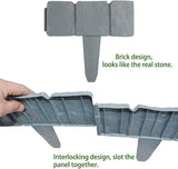 Garden Border Edging Fence Lawn Edge Landscape Yard Fence 2.5M