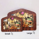 Jesus Nativity Puzzle Wood Burned Design Wooden Home Decoration L