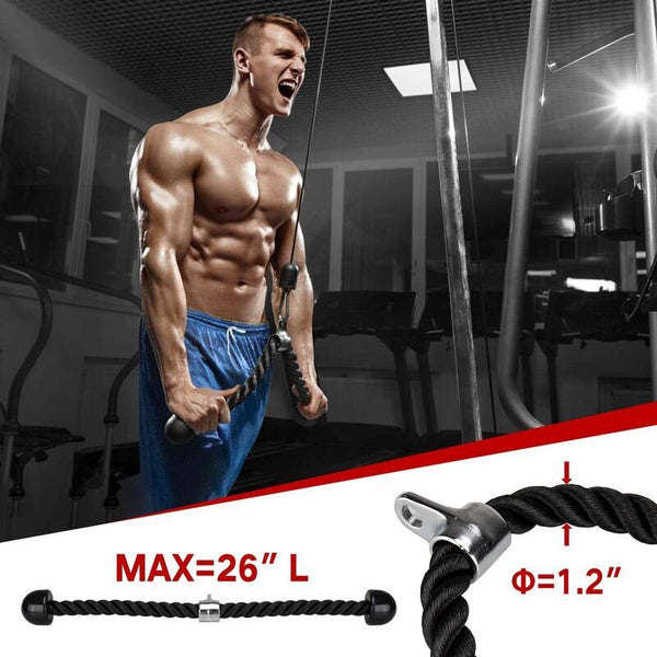 Fitness Pulley Cable System Biceps Triceps Home Gym Strength Training
