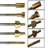 10pcs HSS Routing Router Bits Dremel Rotary Tools