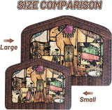 Jesus Nativity Puzzle Wood Burned Design Wooden Home Decoration L