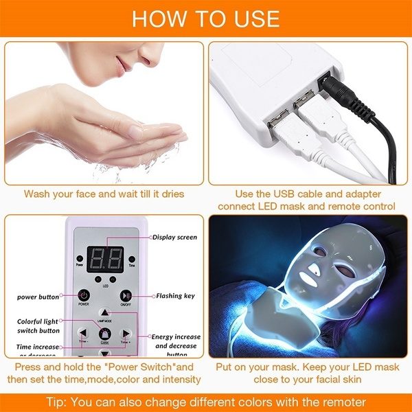 LED Light Therapy Face Mask