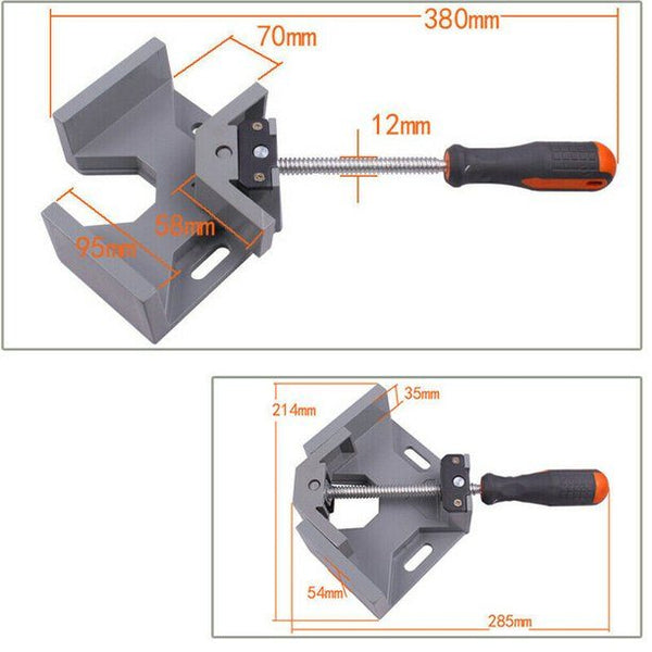 90 Degree Woodworking Hand Tool Mitre Right Angle Clip Clamps Corner Holder