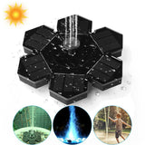 Floating Solar Powered Pond Garden Water Pump Fountain Bird Bath