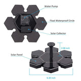Floating Solar Powered Pond Garden Water Pump Fountain Bird Bath