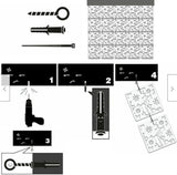 Wall Hanging Room Divider Screens Partition White